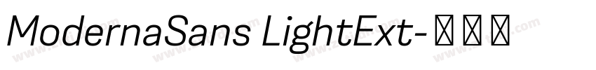 ModernaSans LightExt字体转换